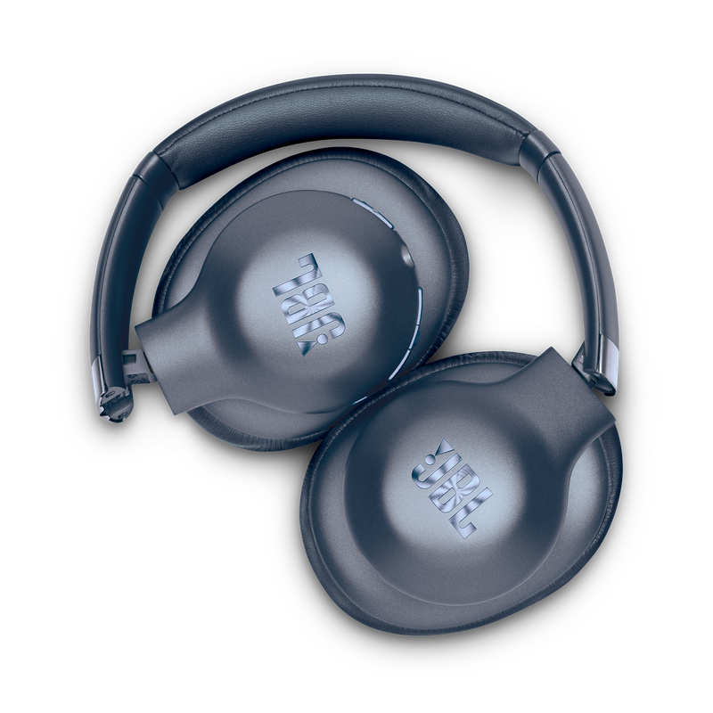 JBL EVEREST™ ELITE 750NC - Blue - Wireless Over-Ear Adaptive Noise Cancelling headphones - Detailshot 1 image number null